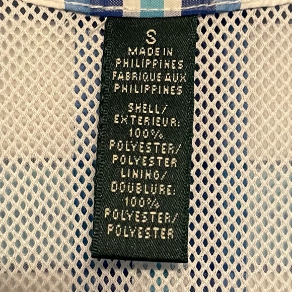 L-RL Ralph Lauren Active Petite Blue Plaid Windbreaker‎ Jacket Size S - Picture 5 of 11